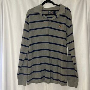 AMERICAN LIVING LONG SLEEVE STRIPE POLO (XL)